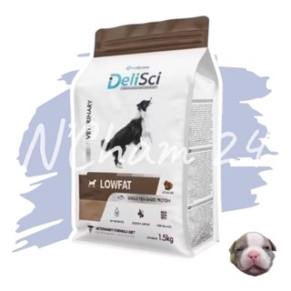 DeliSci Low Fat for Dogs 1.5kg อาหารจำกัดปริมาณโปรตีน และ ไข…