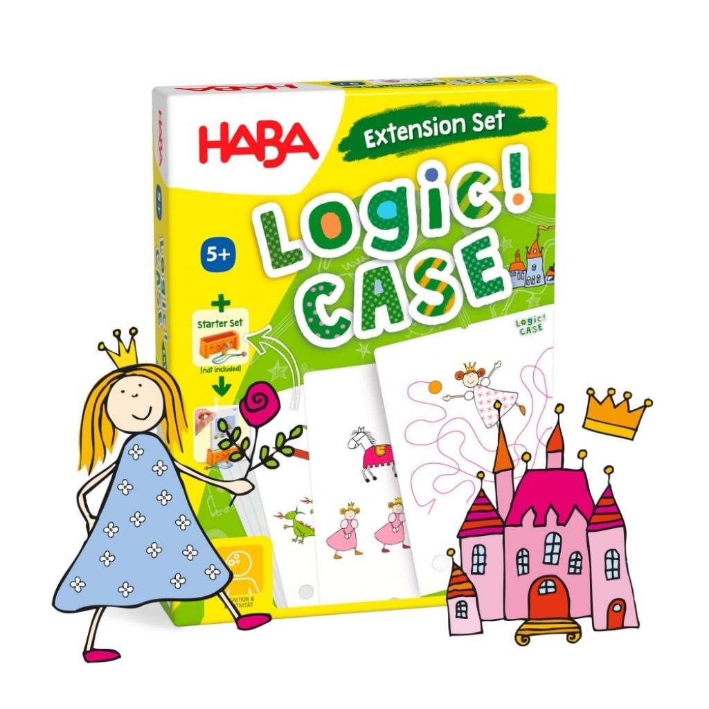 (Pre-order) HABA Logic Case Extension Set: Princesses - Ages 5+ Gifts for 5 Year Old Girls