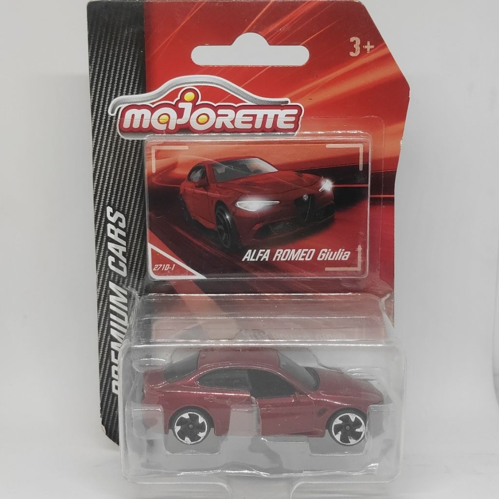 Majorette ALFA ROMEO Giulia Premium car สีแดง ในแพค