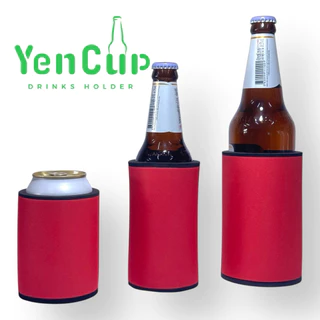 ปลอกเก็บความเย็น ปลอกเบียร์ สีล้วน สีสวย สดใส แพ็ค 12 ชิ้น มี 7 สี 4 ไซส์ Stubby holder