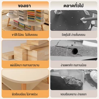 โต๊ะห้องรับแขก 2 ชั้น โต๊ะกลางโซฟา 120/100/80/60cm โต๊ะกาแฟ ไม้แท้ ทนทาน สวยงาม