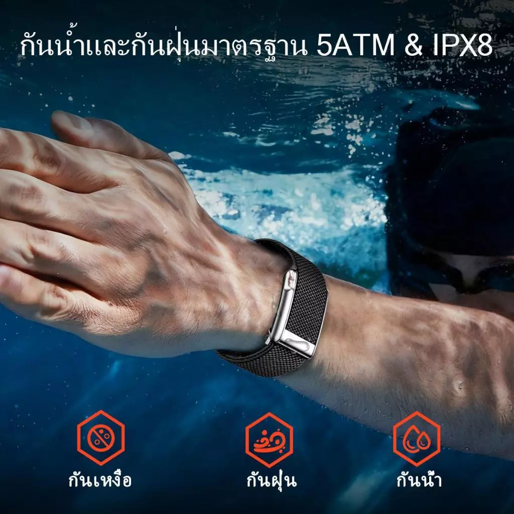 MAJDOMO LOOP Smart watch band ตรวจ ECG GPSวัดน้ำตาลไม่เจ็บตัว วัดความดันโลหิต กรดยูริก ไขมันในเลือด HRV thumbnail 6