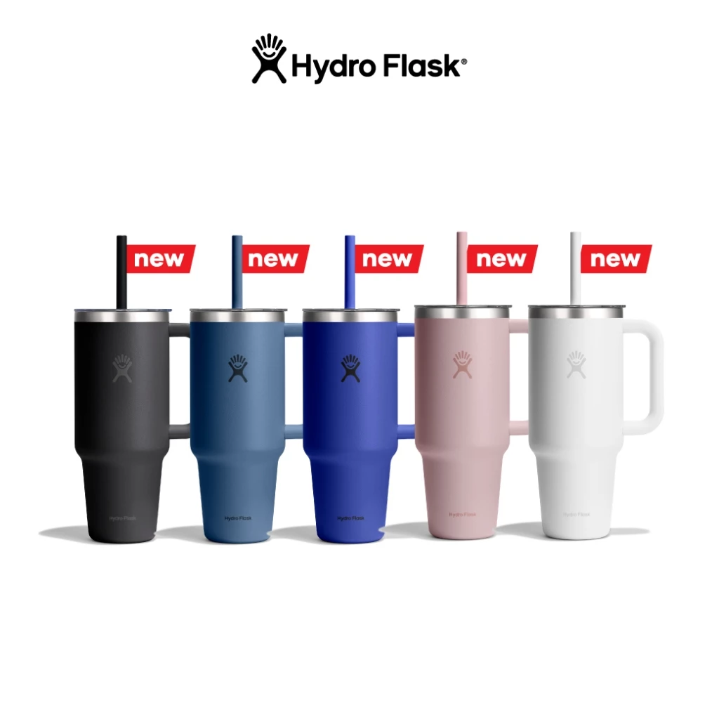 HYDRO FLASK รุ่น ALL AROUND TRAVEL TUMBLER WITH CLEAR LID 40 OZ แก้วน้ำ สูญญากาศ เก็บความเย็น เก็บอุณหภูมิ ฝาใส