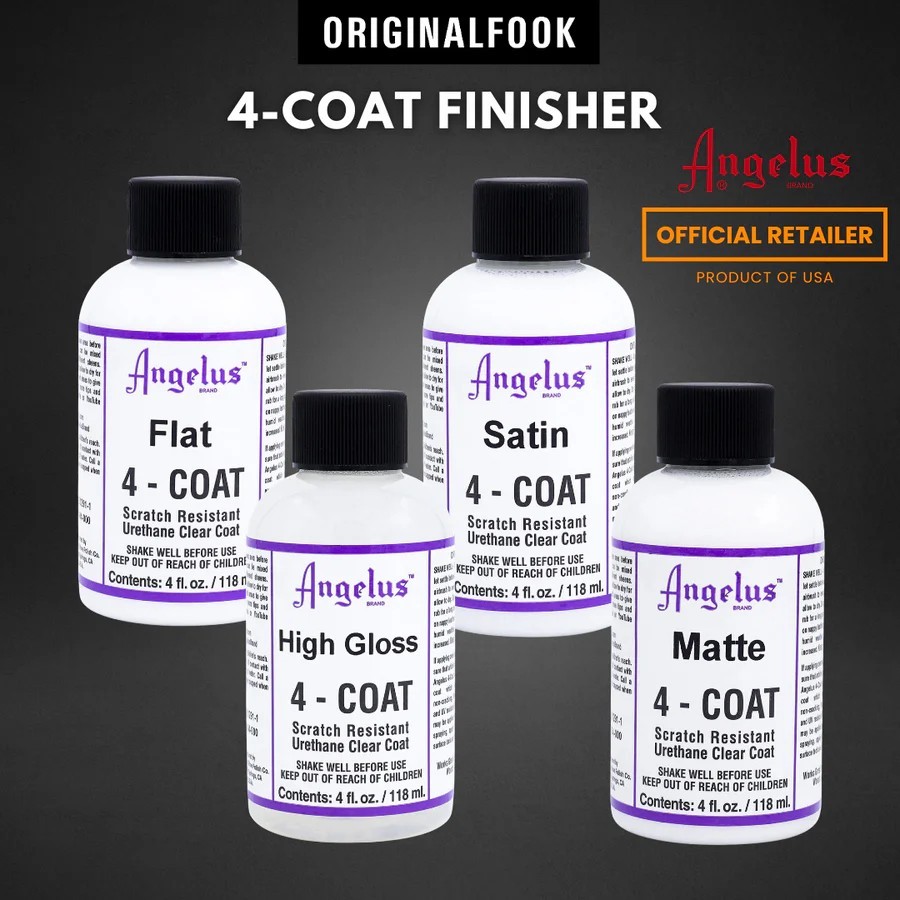 Angelus acrylic finisher น้ำยาเคลือบพื้นผิว ขนาด 4 oz
