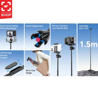 ขาตั้งกล้อง Ulanzi MT-44 B 2-in-1 Selfie Stick Tripod