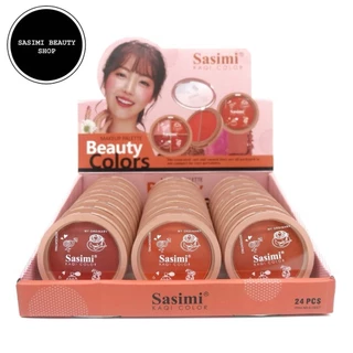 Sasimi Colors Blusher Palette พาเลทบลัชออน สีสันสดใส แมทต์และชิมเมอร์ 6สี