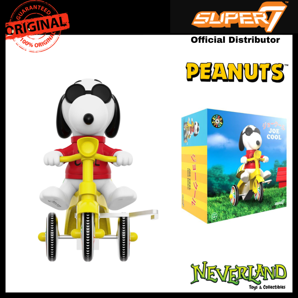 Super7 Peanuts Snoopy Joe Cool Red Trike Super Cycles Figure 40