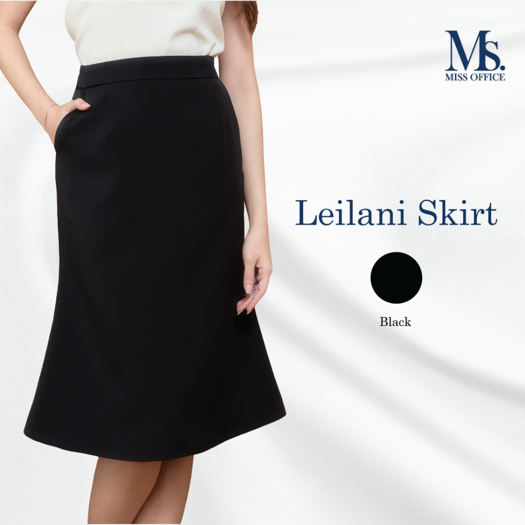 Miss office กระโปรงทรงหางปลามีกระเป๋า (Leilani Skirt : MS-055)