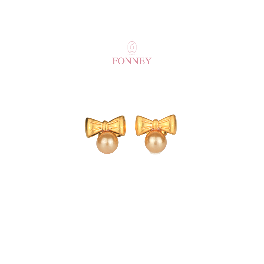 ER-05 Fonney Newต่างหูสแตนเลสแท้ ไม่ลอกไม่ดำ