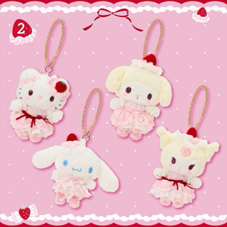 (พร้อมส่ง/ของแท้💯) พวงกุญแจซานริโอ้ คอลคัพเค้ก Sanrio Strawb…