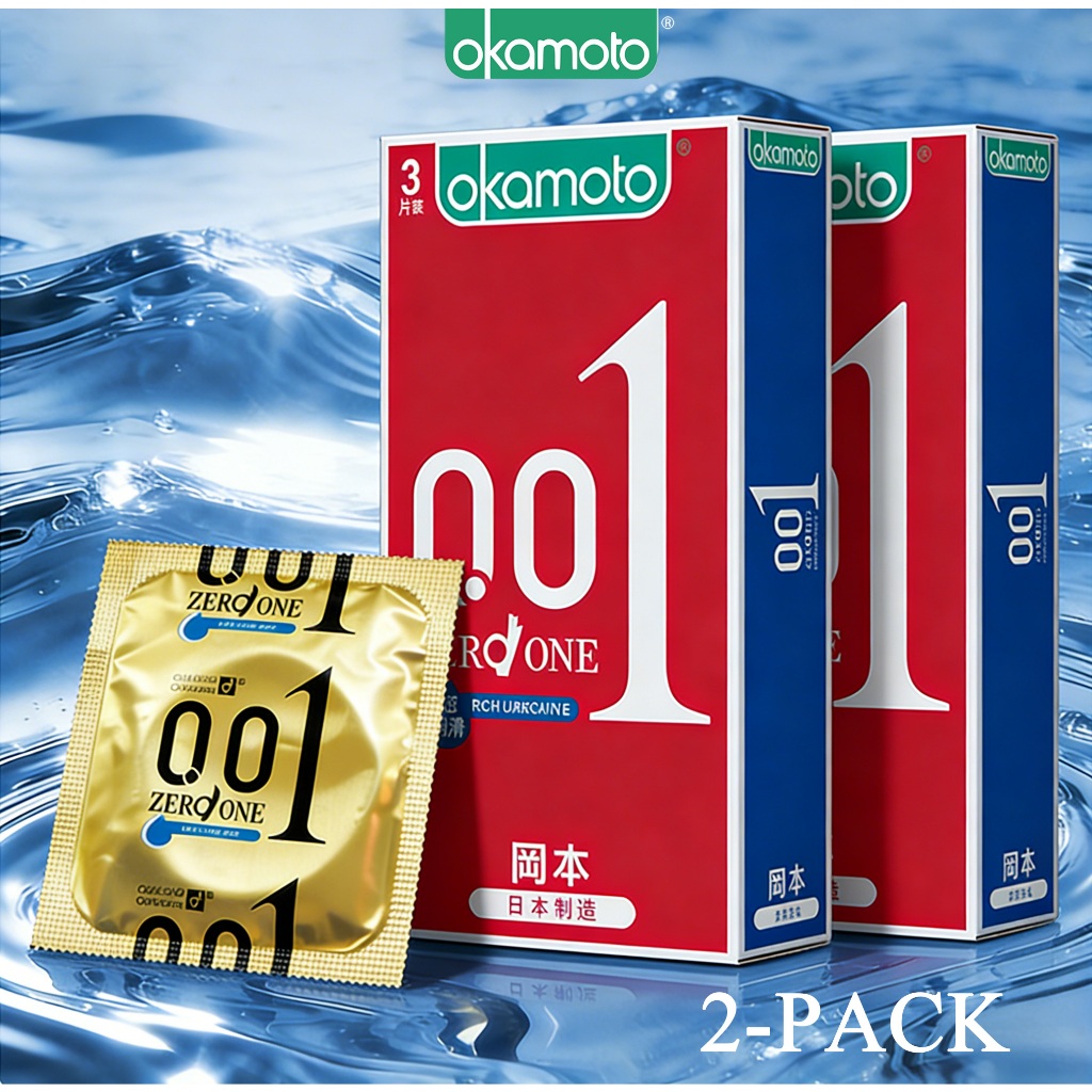 Okamoto 001 Zero One ถุงยางอนามัย ของแท้ 100% นำเข้าจากญี่ปุ่น