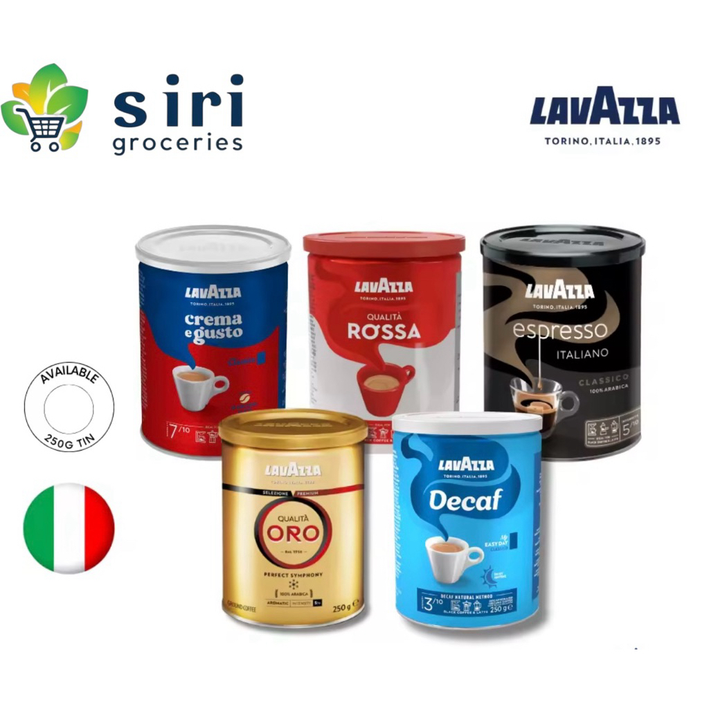 ใหม่สุด! lavazza coffee กาแฟ lavazza ลาวาซซา กาแฟอิตาลี กาแฟนำเข้า กาแฟคั่วบด