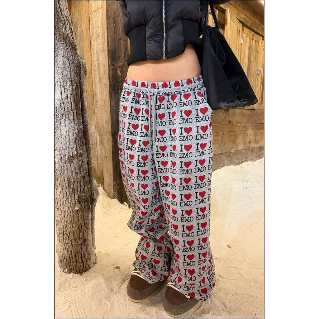 🇨🇳 [แท้/พรีออเดอร์] CGGA กางเกงวอร์มขายาว EMO Sweatpants