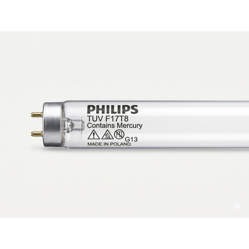 หลอดไฟฆ่าเชื้อโรค PHILIPS TUV 18W F17 T8