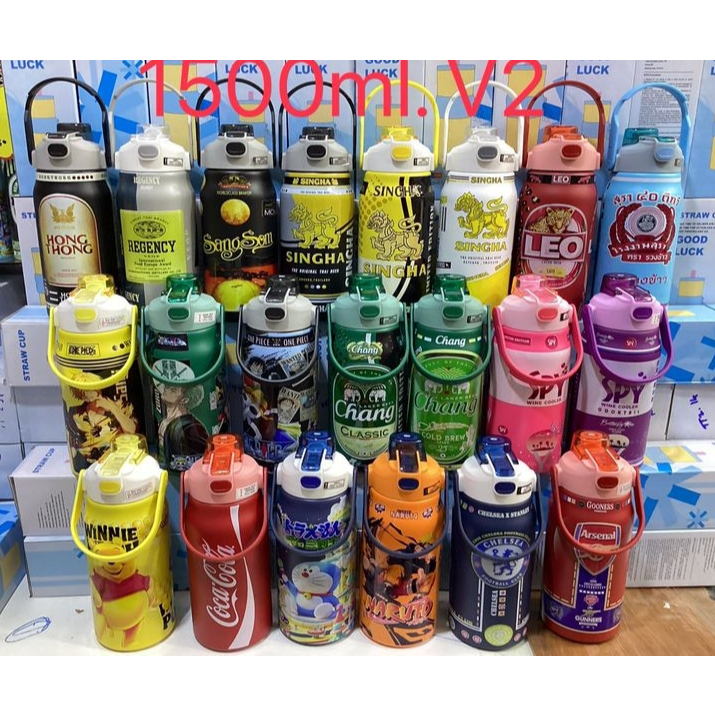 ➤ขนาด1500 ml ➤สแตนเลส304 ➤มีหูหิ้วถือง่ายพกพาสะดวก ➤เก็บอุณหภูมิได้ดีเยี่ยม 8-16 ชม. ➤มีลายสีให้เลือก  ➤ถ่ายจากสินค้าจริ