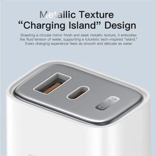 ใหม่ Orsen by Eloop ชุดชาร์จ C31T หัวชาร์จเร็ว GaN 30W 2 พอร์ต USB Type C PD QC PPS Adapter Fast Charge