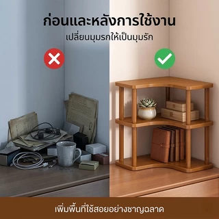ชั้นวางของบนโต๊ะทำงาน ชั้นจัดระเบียบบนโต๊ะทำงาน ชั้นวางอเนกประสงค์ อุปกรณ์จัดเก็บข้อมูลบนเดสก์ท็อป