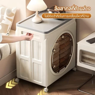 กล่องเก็บของพับได้ขนาดใหญ่🔥 กล่องเก็บของอเนกประสงค์ มีล้อลาก+ฝา อเนกประสงค์ เก็บเสื้อผ้า/ของใช้ สำหรับบ้าน