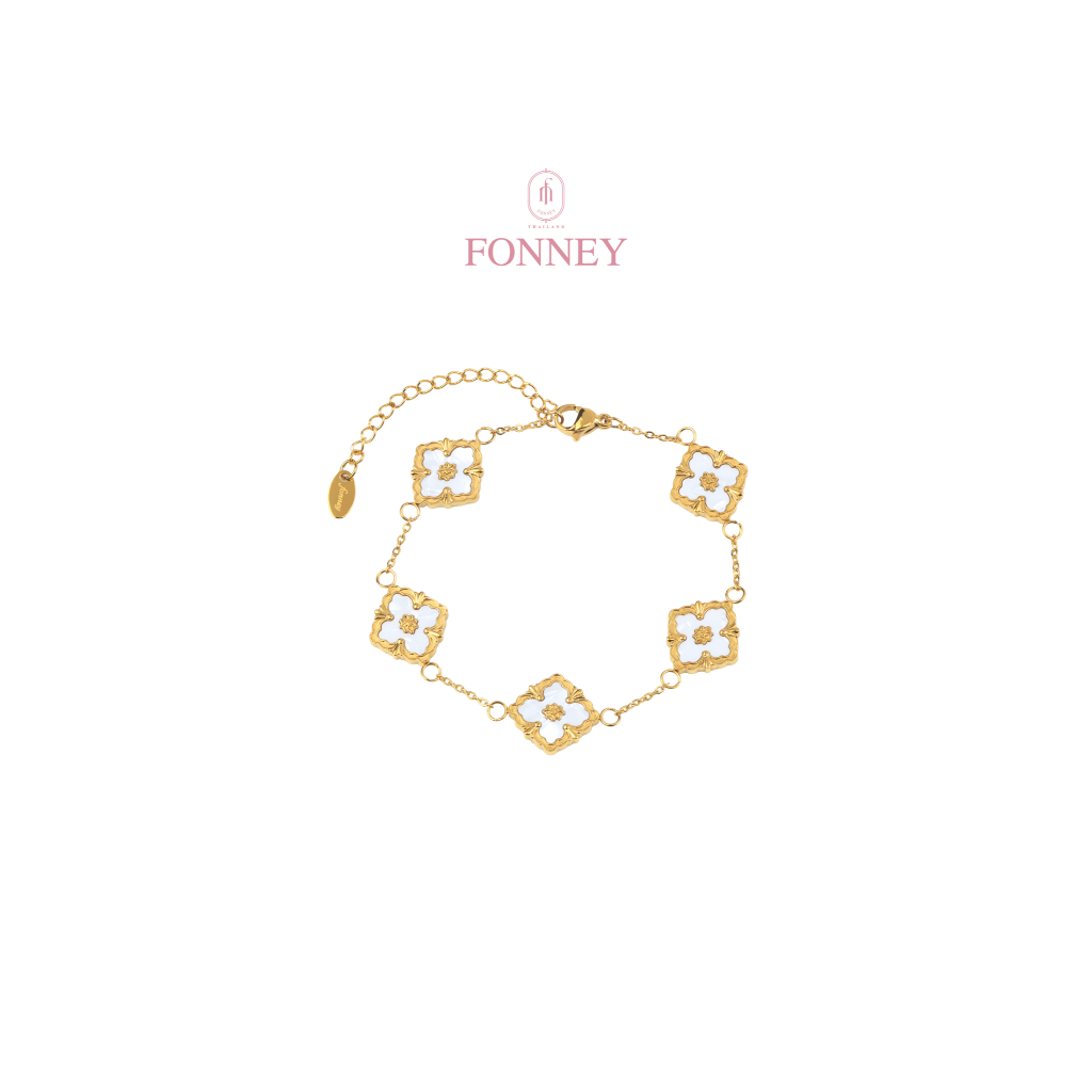 BR-03Fonney สร้อยข้อมือ สแตนเลสแท้ไม่ลอกไม่ดำ