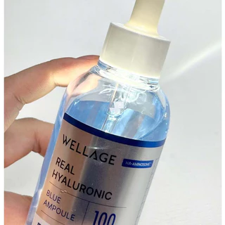 แท้💯ส่งไว🚀 WELLAGE REAL HYALURONIC BLUE 100 AMPOULE 60ml เซรั่มเติมน้ำ ผิวชุ่มชื้น เปล่งปลั่ง กลาสสกิน