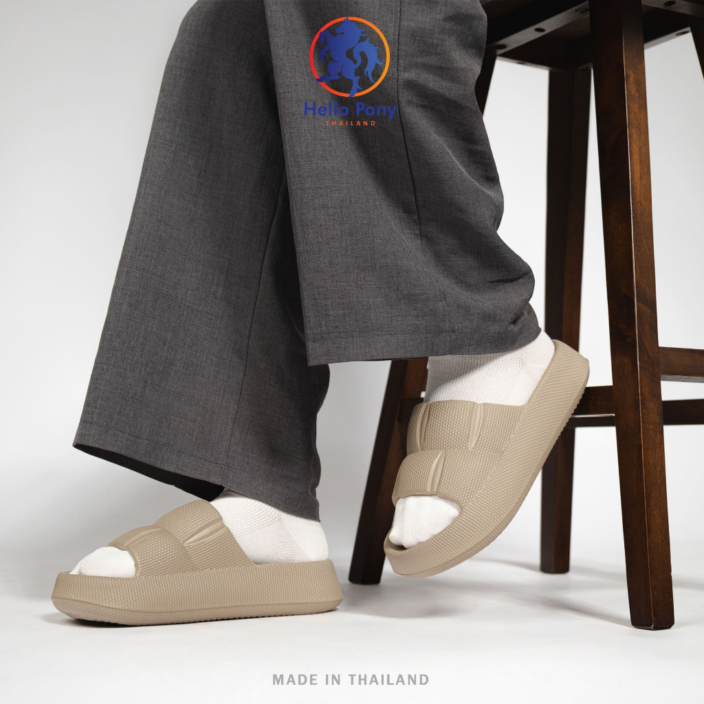 Hello Pony รองเท้าแตะ รองเท้าแฟชั่นสำหรับผู้ชายและผู้หญิง EVA พื้นหนานุ่ม น้ำหนักเบา ใส่สบาย MHM4019