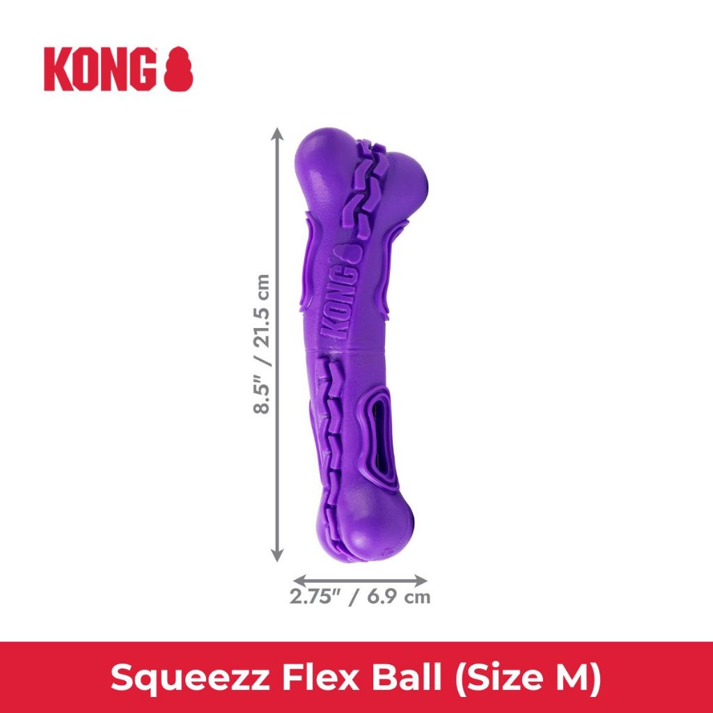 KONG كرة Squeezz Flex بصافرة M — صورة 3