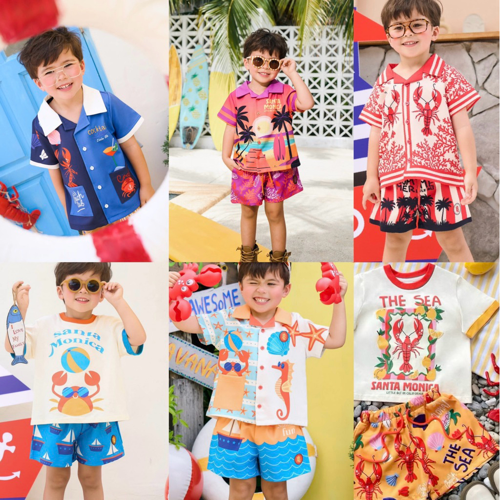 Little BLT & House of BLT สินค้าพร้อมส่ง[New] 💚 ชุดลูกชาย มีหลายคอลเลกชั่น 2025 ผัก/ทะเล/summer