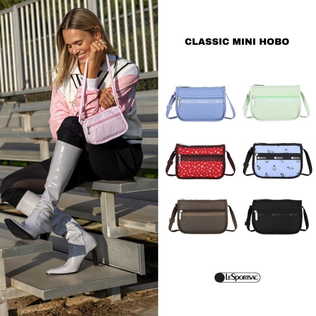 Lesportsac Classic Mini Hobo กระเป๋าใบเล็กมินิใบเล็ก กระเป๋าโฮโบใบเล็ก Style 3537