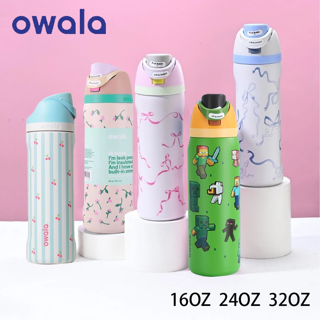 𝗢𝘄𝗮I𝗮 𝘅 𝗠𝗶𝗻𝗲.𝗰𝗿𝗮𝗳𝘁 𝗙𝗿𝗲𝗲𝘀𝗶𝗽 16Oz/𝟮𝟰𝗢𝘇/ขวด32oz คอลใหม่ มายคราฟ เอาใจลูกชายสายเกมเมอร์ รวมตัวแร