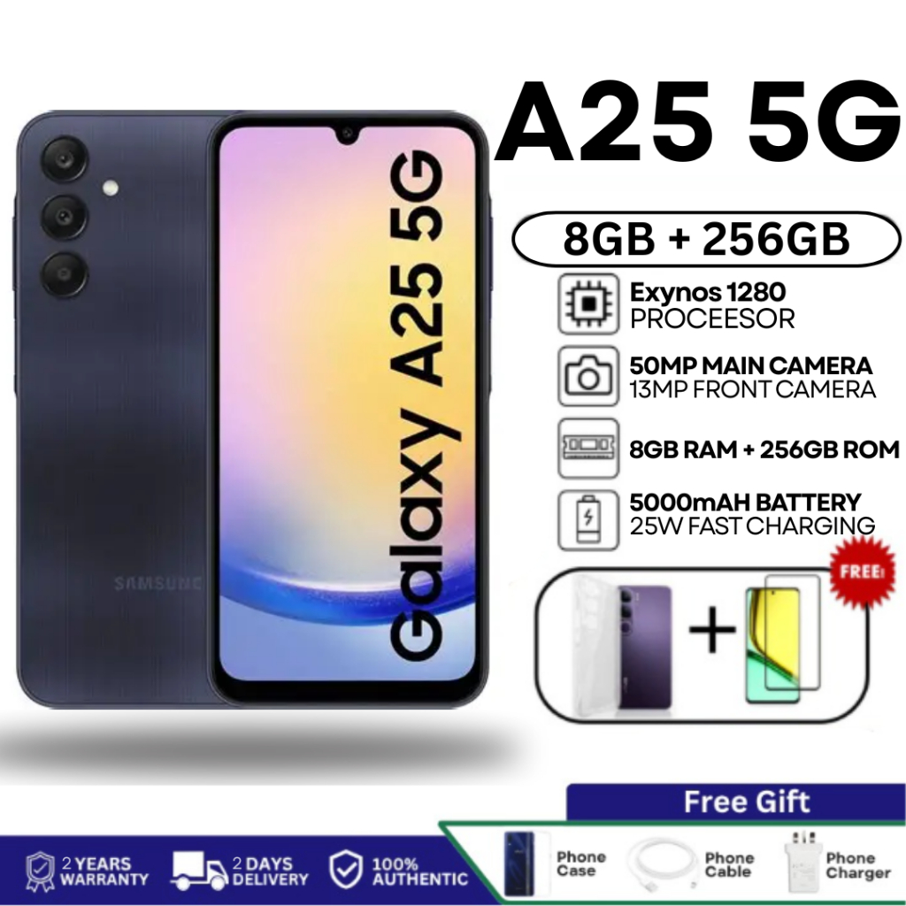 Galaxy A25 5G 8GB+256GB | 6.5” FHD+ AMOLED | 50MP Triple Camera | 5000mAh Battery