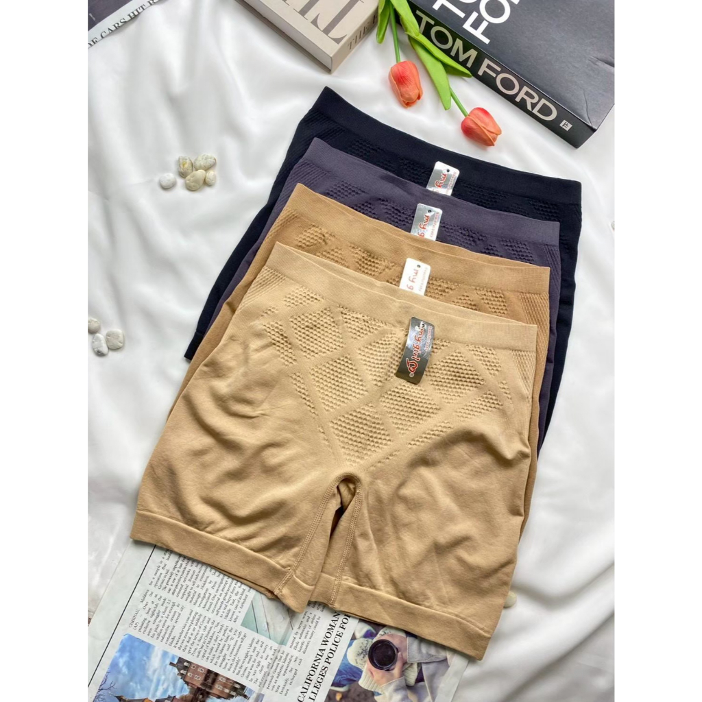 กางเกงผ้าทอ 3 ส่วน ไร้รอยต่อ ใส่กระชับพรางหุ่น สไตล์เกาหลี (ใส่ได้ 40-95 กิโล) รุ่น BSHOP Fitness & Street
