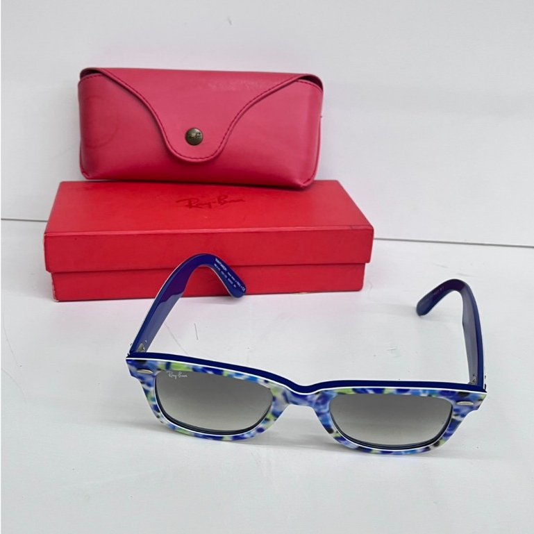 Ray-Ban Wayfarer RB2140 Special Series #1 ลาย Mosaic Blue-Green Made in Italy