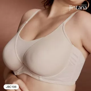 Jintana เสื้อชั้นใน จินตนา รุ่น Contour รหัส JBC106 (มีโครง) เต้านมเต็มสวย เนื้อเต้าเยอะ เก็บกระชับ ระบายอากาศ