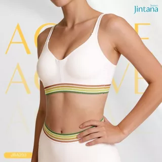 [ขายดี] Jintana เสื้้อในจินตนา สปอร์ตบรา ไม่มีโครง รุ่น Active รหัส JBA203 ใส่สบาย กระชับ ระบายอากาศดี