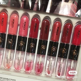 Kiko Milano Lip Gloss Unlimited Double Touch 6ml ลิปสติกลิปกลอสให้ความชุ่มชื้นและติดทนนานคู่ขนาด