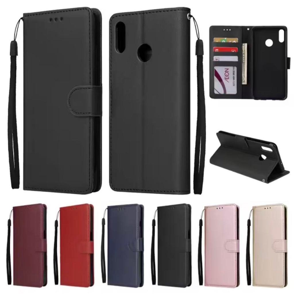 เคสแบบพับได้สำหรับ Huawei Nova3i เคสกระเป๋าหนัง ใส่บัตร ป้องกันโทรศัพท์ แม่เหล็กล็อค แถมสาย
