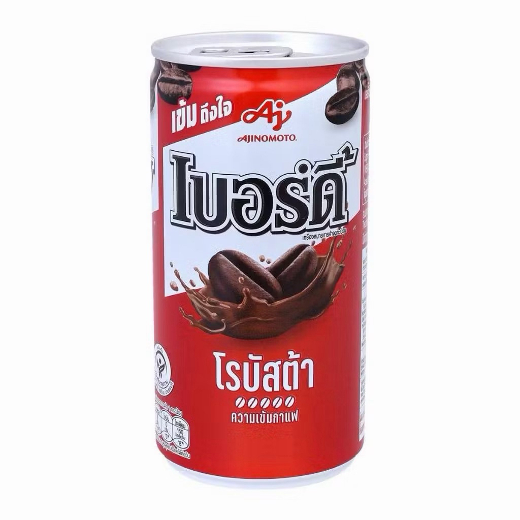 เบอร์ดี้ กาแฟกระป๋อง โรบัสต้า ขนาด170 มล. x 5กระป๋อง