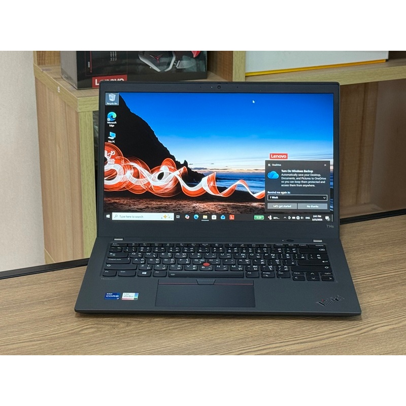 Lenovo Thinkpad T14s G2 i7-1165G7 vPro SSD512GB RAM16GB Win 11 Pro คีย์ไฟเครื่องมือสอง งานลุย งานสำน