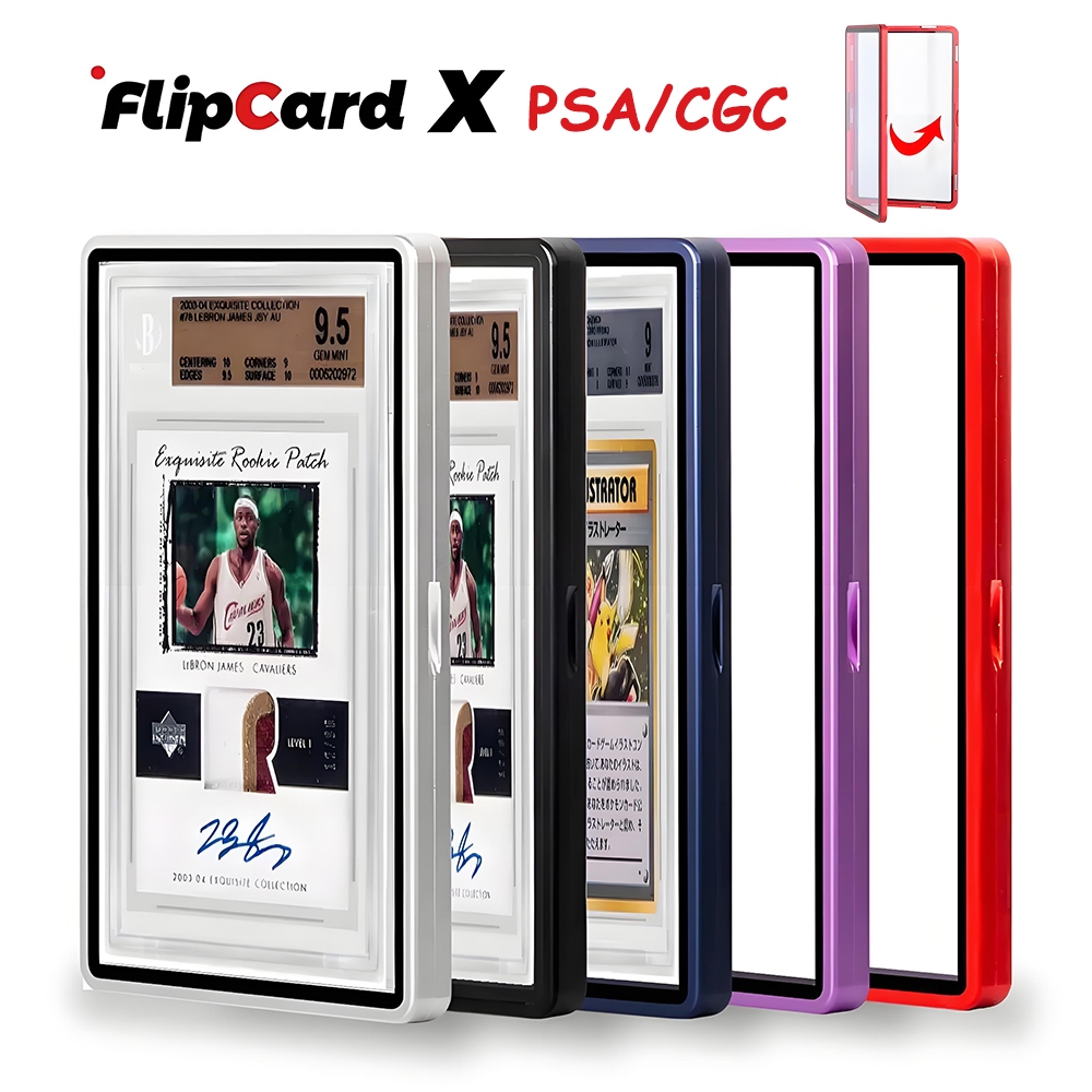 【กล่องของขวัญ】รุ่นใหม่ Graded Cards Protector PSA/CGC Card Case ตัวป้องกันการ์ดเกรด กรอบแม่เหล็ก UV Protection Slab