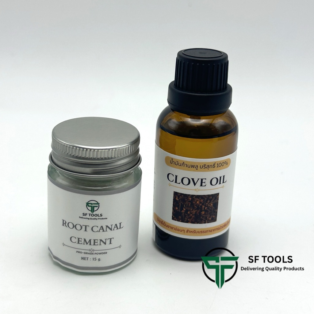 ชุดคู่หูดูแลช่องปาก: Clove Oil & Root canal Cement