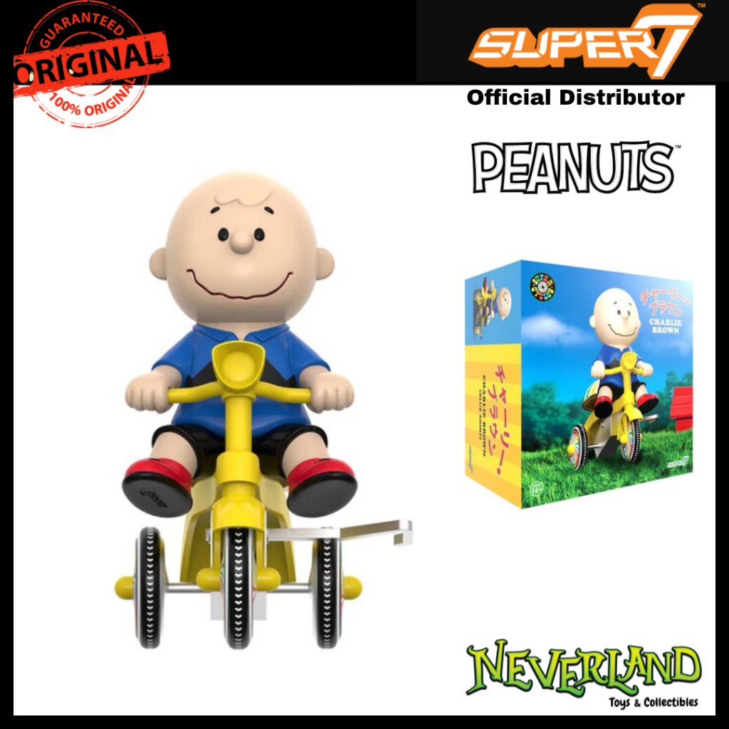 Super7 Peanuts Charlie Brown Blue Trike Super Cycles Figure