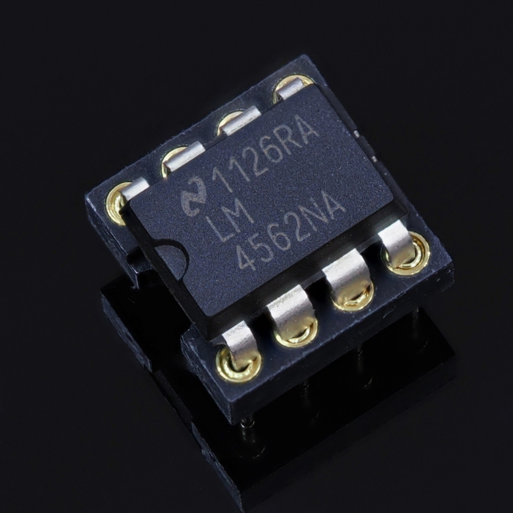 Dual OP-AMP ออปแอมป์ LM4562NA ตัวถังพลาสติก ผลิตที่ Philippines ของแท้ พร้อมส่ง