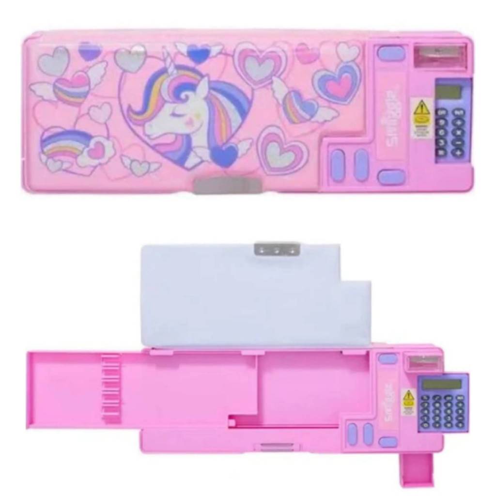 🇬🇧💯 Smiggle Pencil Case Elements Pop Out Unicorn กล่องดินสอหลายฟังชันค์