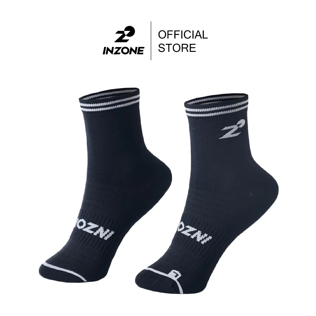 ถุงเท้าวิ่ง INZONE รุ่น Light Flow สีดำ เบาสบาย ลดเท้าพอง INZONE performance running socks