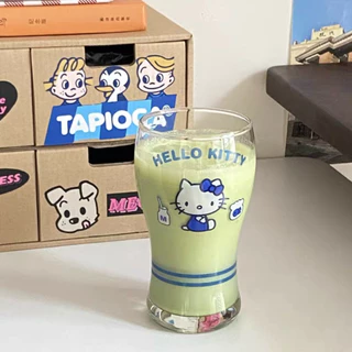 แก้ว Hello Kitty 410 มล วัสดุแก้ว พร้อมส่ง