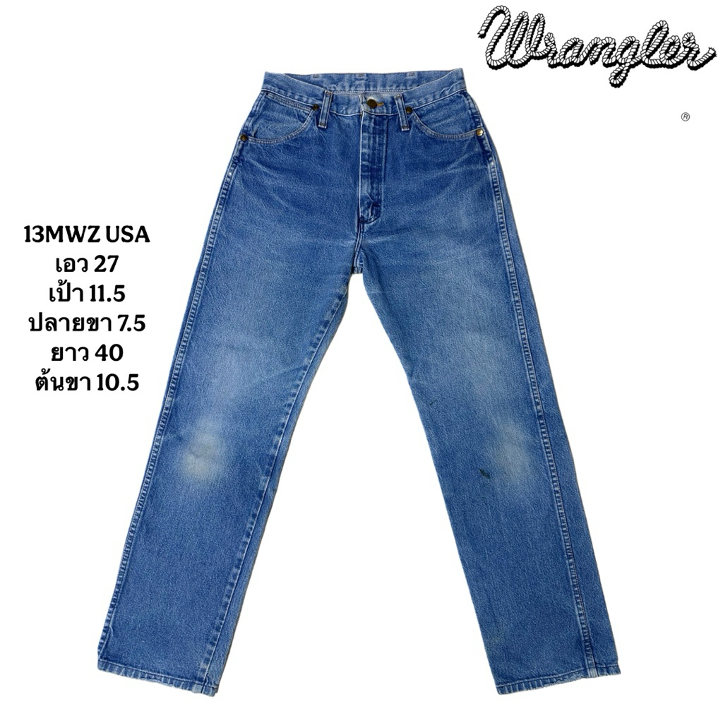 13mwz wrangler cowboy cut made in usa 🇺🇸 วัดจริงเอว 27