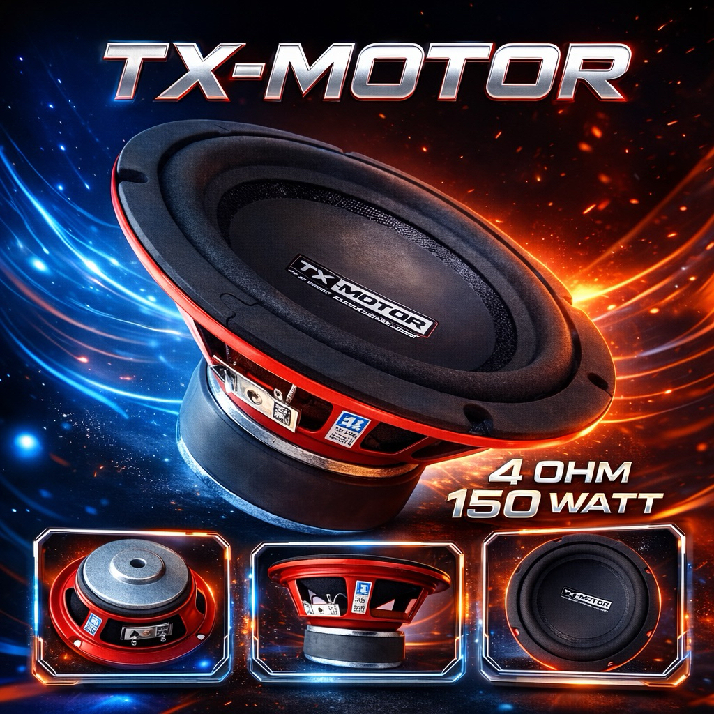 TX-MOTOR ซับวูฟเฟอร์ 6.5นิ้ว 4โอห์ม 150วัตต์