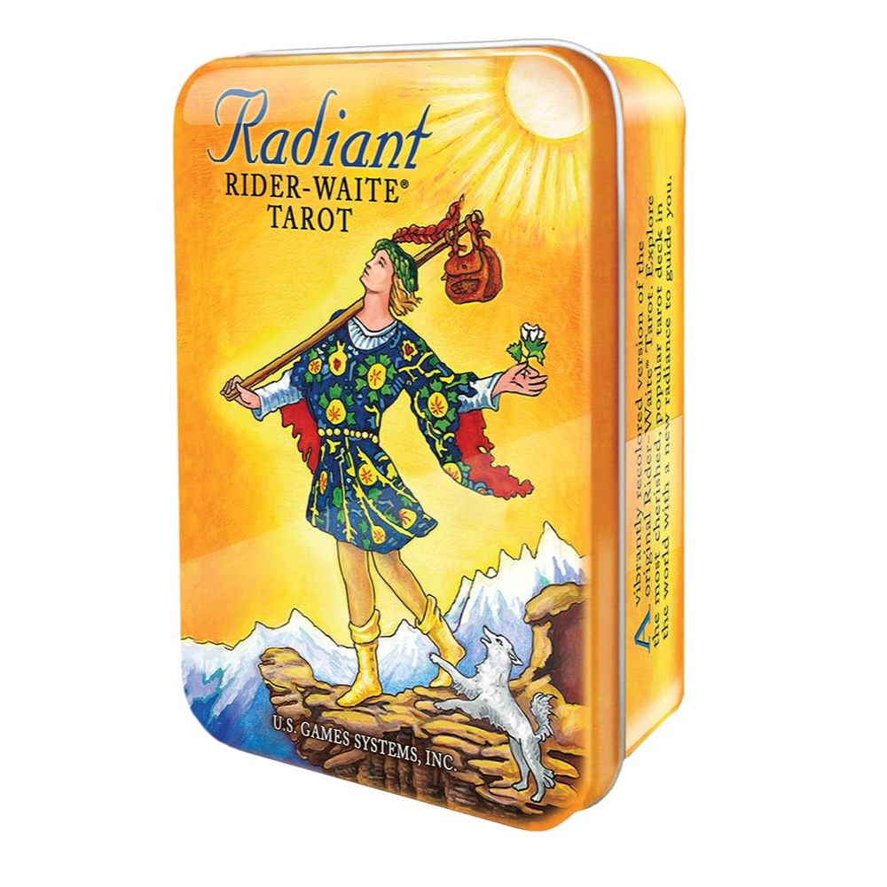 ✨พร้อมส่งแท้💯Radiant Rider Waite® Tarot in a Tin 🔮✨ไพ่ทาโรต์