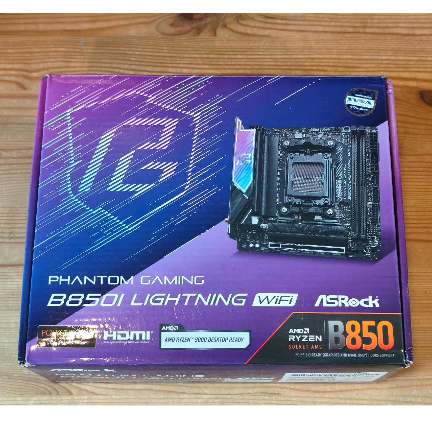 MAINBOARD ASROCK B850I LIGHTNING WIFI - AMD SOCKET AM5 DDR5 MINI-ITX เมนบอร์ด มือสอง ครบกล่อง ใช้งาน