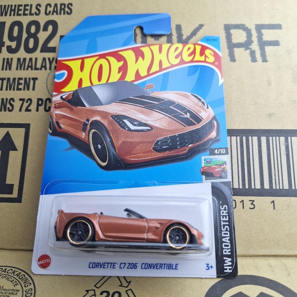รถเหล็ก Hotwheels CORVETTE C7 Z06 CONVERTIBLE 34/250 (kg33)
